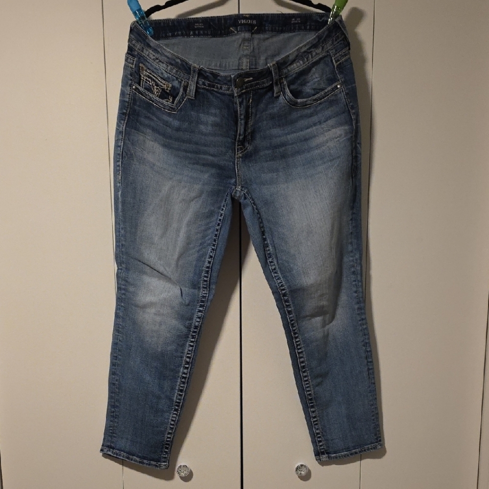 Vigoss Women's Light Blue Ankle Jeans